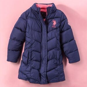 US Polo Assn Kids Blue Puffer